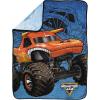 Jay Franco Kids Plush Throw Blanket – Soft & Comfy Throw for Couch or Bed – Cozy Home Décor for Living Room & Bedroom, Multi – Bluey, 46×60 – Throw Blanket(Blue – Monster Jam)