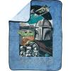 Jay Franco Kids Plush Throw Blanket – Soft & Comfy Throw for Couch or Bed – Cozy Home Décor for Living Room & Bedroom, Multi – Bluey, 46×60 – Throw Blanket(Blue – the Mandalorian)