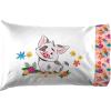 Jay Franco Kids Sheet Set with Fitted, Flat Sheets & Pillow Cover – Ultra-Soft Bedding with Pillowcase for Room Decor, Blue – Bluey & Bingo, 3 Piece Twin(Pink – Moana)