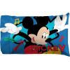 Jay Franco Kids Sheet Set with Fitted, Flat Sheets & Pillow Cover – Ultra-Soft Bedding with Pillowcase for Room Decor, Blue – Bluey & Bingo, 3 Piece Twin(Blue – Mickey Mouse)
