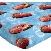 Jay Franco Kids Sheet Set with Fitted, Flat Sheets & Pillow Cover – Ultra-Soft Bedding with Pillowcase for Room Decor, Blue – Bluey & Bingo, 3 Piece Twin(Blue – Cars)