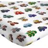 Jay Franco Kids Sheet Set with Fitted, Flat Sheets & Pillow Cover – Ultra-Soft Bedding with Pillowcase for Room Decor, Blue – Bluey & Bingo, 3 Piece Twin(White – Monster Jam)