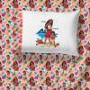Jay Franco Kids Sheet Set with Fitted, Flat Sheets & Pillow Cover – Ultra-Soft Bedding with Pillowcase for Room Decor, Blue – Bluey & Bingo, 3 Piece Twin(Pink – Moana)