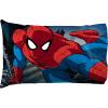 Jay Franco Kids Sheet Set with Fitted, Flat Sheets & Pillow Cover – Ultra-Soft Bedding with Pillowcase for Room Decor, Blue – Bluey & Bingo, 3 Piece Twin(White – Spiderman)