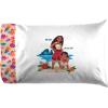 Jay Franco Kids Sheet Set with Fitted, Flat Sheets & Pillow Cover – Ultra-Soft Bedding with Pillowcase for Room Decor, Blue – Bluey & Bingo, 3 Piece Twin(Pink – Moana)