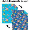 Northwest Bluey Goofing Around Quilted Throw Blanket – Official Cartoon Throw Blanket Featuring Bluey, for Adults Boys Girls Bed, Couch, or Playroom, 60 x 80 Inches(Tropical Waltz)