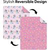 Northwest Bluey Goofing Around Quilted Throw Blanket – Official Cartoon Throw Blanket Featuring Bluey, for Adults Boys Girls Bed, Couch, or Playroom, 60 x 80 Inches(Cupcake Stars)