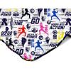 Northwest Bluey Goofing Around Quilted Throw Blanket – Official Cartoon Throw Blanket Featuring Bluey, for Adults Boys Girls Bed, Couch, or Playroom, 60 x 80 Inches(Power Ranger Core)