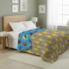 Northwest Bluey Goofing Around Quilted Throw Blanket – Official Cartoon Throw Blanket Featuring Bluey, for Adults Boys Girls Bed, Couch, or Playroom, 60 x 80 Inches(Geo Power)