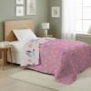 Northwest Bluey Goofing Around Quilted Throw Blanket – Official Cartoon Throw Blanket Featuring Bluey, for Adults Boys Girls Bed, Couch, or Playroom, 60 x 80 Inches(Cupcake Stars)