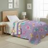 Northwest Bluey Goofing Around Quilted Throw Blanket – Official Cartoon Throw Blanket Featuring Bluey, for Adults Boys Girls Bed, Couch, or Playroom, 60 x 80 Inches(Bingo Candy Land)