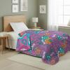 Northwest Bluey Goofing Around Quilted Throw Blanket – Official Cartoon Throw Blanket Featuring Bluey, for Adults Boys Girls Bed, Couch, or Playroom, 60 x 80 Inches(Furby World)