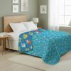 Northwest Bluey Goofing Around Quilted Throw Blanket – Official Cartoon Throw Blanket Featuring Bluey, for Adults Boys Girls Bed, Couch, or Playroom, 60 x 80 Inches(Power Squares)