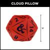 Northwest Bluey Happy Bingo Cloud Pillow 12″ – Plush Kids Stuffed Toy, Cartoon Character, Bedroom Decor, Gift for Girls & Boys(D20 Die)