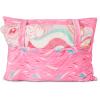 Northwest Bluey Party Pups Silk Touch Throw Blanket 50 x 60 Inches with Bluey Plush Pocket Pillow 14 x 20 Inches – Comfy & Cozy Bluey Blanket & Pillow Set for Boys and Girls(Furby Wavy Pink)