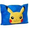 Northwest Bluey Party Pups Silk Touch Throw Blanket 50 x 60 Inches with Bluey Plush Pocket Pillow 14 x 20 Inches – Comfy & Cozy Bluey Blanket & Pillow Set for Boys and Girls(Pika Pika)