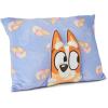 Northwest Bluey Party Pups Silk Touch Throw Blanket 50 x 60 Inches with Bluey Plush Pocket Pillow 14 x 20 Inches – Comfy & Cozy Bluey Blanket & Pillow Set for Boys and Girls(Bluey Bingo Joy)