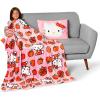 Northwest Bluey Party Pups Silk Touch Throw Blanket 50 x 60 Inches with Bluey Plush Pocket Pillow 14 x 20 Inches – Comfy & Cozy Bluey Blanket & Pillow Set for Boys and Girls(Forever Sweet)