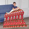 Northwest Bluey Silk Touch Sherpa Throw Blanket, 50″ x 60″, Family Christmas(Christmas Sweater)