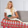 Northwest Bluey Silk Touch Sherpa Throw Blanket, 50″ x 60″, Family Christmas(Christmas Sweater)