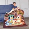 Northwest Bluey Silk Touch Sherpa Throw Blanket, 50″ x 60″, Family Christmas(Family Christmas)