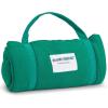 ROLLEE POLLEE Nap Sac Roll Up Napping Blanket with Attached Pillow for Preschool/Daycare, Super Soft with Elastic Straps, Fits Most Mats and Cots(Green)