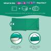 ROLLEE POLLEE Nap Sac Roll Up Napping Blanket with Attached Pillow for Preschool/Daycare, Super Soft with Elastic Straps, Fits Most Mats and Cots(Hooray Bluey)