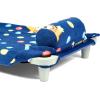 ROLLEE POLLEE Nap Sac Roll Up Napping Blanket with Attached Pillow for Preschool/Daycare, Super Soft with Elastic Straps, Fits Most Mats and Cots(Hooray Bluey)