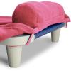 ROLLEE POLLEE Nap Sac Roll Up Napping Blanket with Attached Pillow for Preschool/Daycare, Super Soft with Elastic Straps, Fits Most Mats and Cots(Pink)