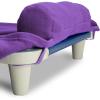 ROLLEE POLLEE Nap Sac Roll Up Napping Blanket with Attached Pillow for Preschool/Daycare, Super Soft with Elastic Straps, Fits Most Mats and Cots(Purple)