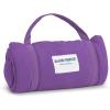 ROLLEE POLLEE Nap Sac Roll Up Napping Blanket with Attached Pillow for Preschool/Daycare, Super Soft with Elastic Straps, Fits Most Mats and Cots(Purple)