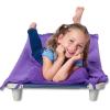 ROLLEE POLLEE Nap Sac Roll Up Napping Blanket with Attached Pillow for Preschool/Daycare, Super Soft with Elastic Straps, Fits Most Mats and Cots(Purple)