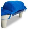 ROLLEE POLLEE Nap Sac Roll Up Napping Blanket with Attached Pillow for Preschool/Daycare, Super Soft with Elastic Straps, Fits Most Mats and Cots(Royal Blue)
