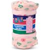 ROLLEE POLLEE Nap Sac Roll Up Napping Blanket with Attached Pillow for Preschool/Daycare, Super Soft with Elastic Straps, Fits Most Mats and Cots(Unicorn Garden)