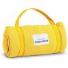 ROLLEE POLLEE Nap Sac Roll Up Napping Blanket with Attached Pillow for Preschool/Daycare, Super Soft with Elastic Straps, Fits Most Mats and Cots(Yellow)