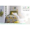 Saturday Park Bluey and Bingo Rainbow Clouds Full Bed Set – 7 Piece 100% Organic Cotton Bedding with Duvet Cover and Sheets – GOTS & Oeko-TEX Certified(Grey – Safari)