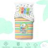 Saturday Park Bluey and Bingo Rainbow Clouds Full Bed Set – 7 Piece 100% Organic Cotton Bedding with Duvet Cover and Sheets – GOTS & Oeko-TEX Certified(Multi – Sesame Street)