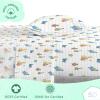Saturday Park Bluey and Bingo Rainbow Clouds Full Bed Set – 7 Piece 100% Organic Cotton Bedding with Duvet Cover and Sheets – GOTS & Oeko-TEX Certified(Multi – Sesame Street)