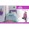 Saturday Park Bluey and Bingo Rainbow Clouds Full Bed Set – 7 Piece 100% Organic Cotton Bedding with Duvet Cover and Sheets – GOTS & Oeko-TEX Certified(Teal – Lay Lay)