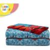 Sunny Side Up Bluey & Friends Full Sheet Set – 4 Piece Kids Bedding Set Includes Pillow Cover – Super Soft Microfiber Sheets(Blue – Spiderman)