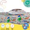 Sunny Side Up Bluey & Friends Full Sheet Set – 4 Piece Kids Bedding Set Includes Pillow Cover – Super Soft Microfiber Sheets(Gray – Blippi)