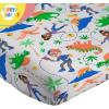 Sunny Side Up Bluey & Friends Full Sheet Set – 4 Piece Kids Bedding Set Includes Pillow Cover – Super Soft Microfiber Sheets(Gray – Blippi)