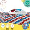 Sunny Side Up Bluey & Friends Full Sheet Set – 4 Piece Kids Bedding Set Includes Pillow Cover – Super Soft Microfiber Sheets(Multi – Cars)