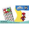 Sunny Side Up Bluey & Friends Full Sheet Set – 4 Piece Kids Bedding Set Includes Pillow Cover – Super Soft Microfiber Sheets(Multi – Spidey & Friends)