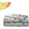Sunny Side Up Bluey & Friends Full Sheet Set – 4 Piece Kids Bedding Set Includes Pillow Cover – Super Soft Microfiber Sheets(White – Bluey)