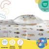 Sunny Side Up Bluey & Friends Full Sheet Set – 4 Piece Kids Bedding Set Includes Pillow Cover – Super Soft Microfiber Sheets(White – Bluey)