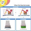 Sunny Side Up Bluey & Friends Full Sheet Set – 4 Piece Kids Bedding Set Includes Pillow Cover – Super Soft Microfiber Sheets(White – Construction Zone)