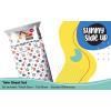 Sunny Side Up Bluey & Friends Full Sheet Set – 4 Piece Kids Bedding Set Includes Pillow Cover – Super Soft Microfiber Sheets(White – Construction Zone)