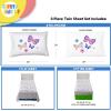 Sunny Side Up Bluey & Friends Full Sheet Set – 4 Piece Kids Bedding Set Includes Pillow Cover – Super Soft Microfiber Sheets(White – Flutter)