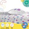 Sunny Side Up Bluey & Friends Full Sheet Set – 4 Piece Kids Bedding Set Includes Pillow Cover – Super Soft Microfiber Sheets(White – Flutter)